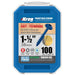 KREG® Blue-Kote™ Pocket-Hole Screws - 38mm/1.50", #8 Coarse-Thread, Maxi-Loc™-kreg Tool-Hawi tools-هاوي عدد