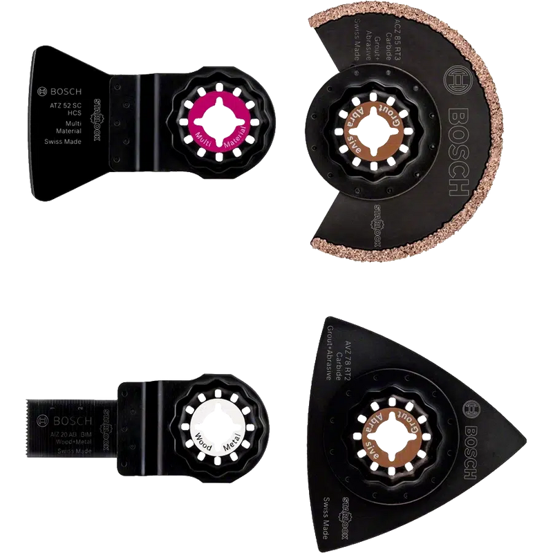 BOSCH 4-pcs Tile set for renovartion and reconstruction work multi tool طقم البلاط