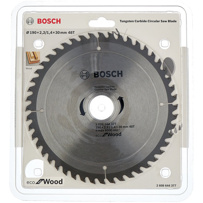 Bosch Circular Saw Blade Eco for wood 190 x 30 Z48