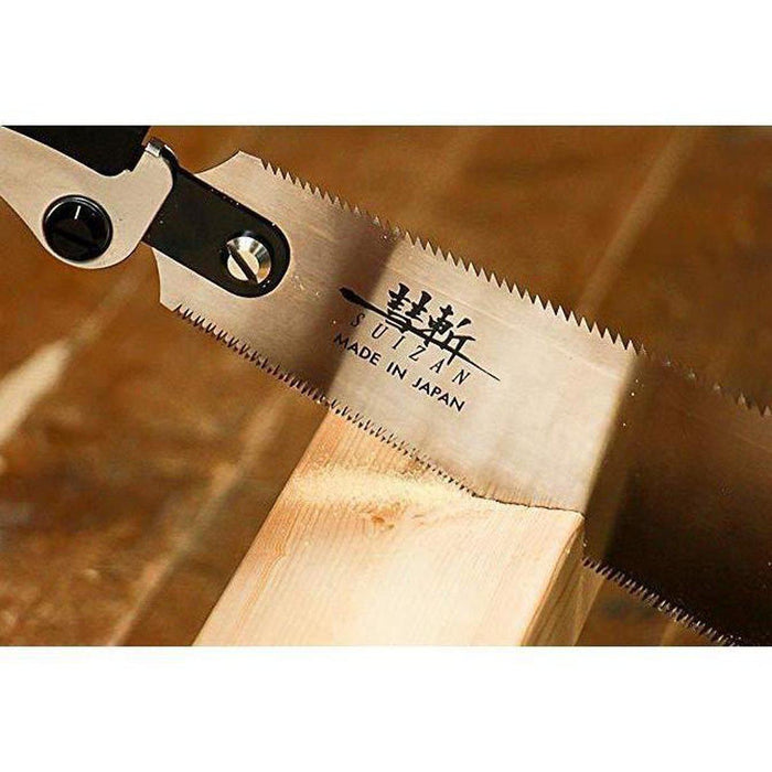 SUIZAN japanese folding ryoba pull saw double edge hand saw for woodrworking-SUIZAN-Hawi tools-هاوي عدد