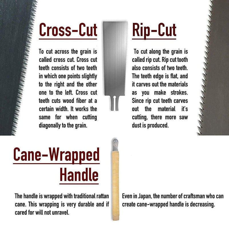 SUIZAN Japanese Pull Saw Hand Saw 9-1/2" Ryoba (Double Edge) منشار ياباني وجهين-SUIZAN-Hawi tools-هاوي عدد