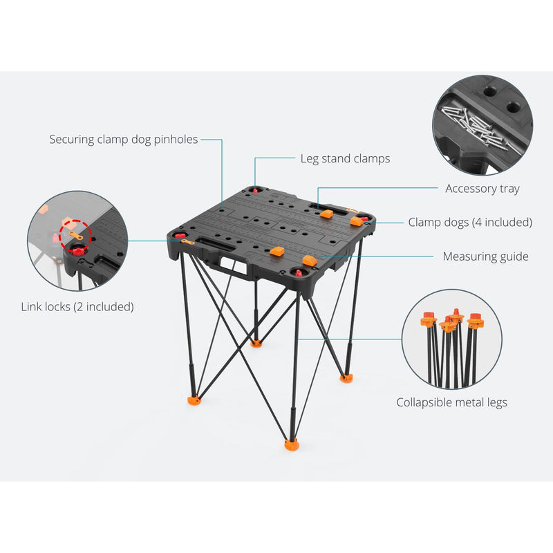 Worx WX066 Sidekick Portable Work Table